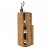 vidaXL Apothecary Cabinet Artisian Oak 30x41x118 cm Engineered Wood