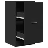 vidaXL Apothecary Cabinet Black 40x41x77.5 cm Engineered Wood