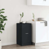 vidaXL Apothecary Cabinet Black 40x41x77.5 cm Engineered Wood