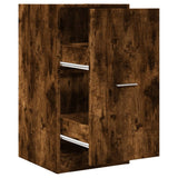 vidaXL Apothecary Cabinet Smoked Oak 40x41x77.5 cm Engineered Wood