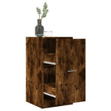 vidaXL Apothecary Cabinet Smoked Oak 40x41x77.5 cm Engineered Wood