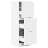 vidaXL Apothecary Cabinet White 40x41x118 cm Engineered Wood