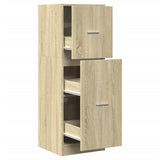 vidaXL Apothecary Cabinet Sonoma Oak 40x41x118 cm Engineered Wood