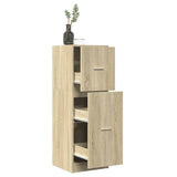 vidaXL Apothecary Cabinet Sonoma Oak 40x41x118 cm Engineered Wood