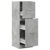 vidaXL Apothecary Cabinet Concrete Grey 40x41x118 cm Engineered Wood