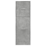 vidaXL Apothecary Cabinet Concrete Grey 40x41x118 cm Engineered Wood