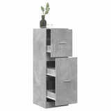 vidaXL Apothecary Cabinet Concrete Grey 40x41x118 cm Engineered Wood