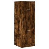 vidaXL Apothecary Cabinet Smoked Oak 40x41x118 cm Engineered Wood