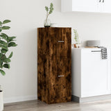 vidaXL Apothecary Cabinet Smoked Oak 40x41x118 cm Engineered Wood