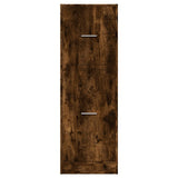 vidaXL Apothecary Cabinet Smoked Oak 40x41x118 cm Engineered Wood