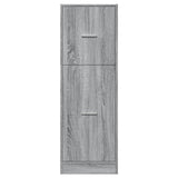 vidaXL Apothecary Cabinet Grey Sonoma 40x41x118 cm Engineered Wood