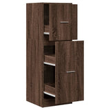 vidaXL Apothecary Cabinet Brown Oak 40x41x118 cm Engineered Wood