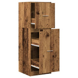 vidaXL Apothecary Cabinet Old Wood 40x41x118 cm Engineered Wood