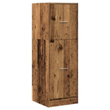 vidaXL Apothecary Cabinet Old Wood 40x41x118 cm Engineered Wood