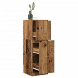 vidaXL Apothecary Cabinet Old Wood 40x41x118 cm Engineered Wood