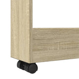 vidaXL Narrow Storage Trolley 3 Tier Sonoma Oak Engineered Wood