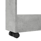 vidaXL Narrow Storage Trolley 3 Tier Concrete Grey Engineered Wood