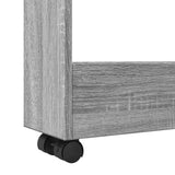 vidaXL Narrow Storage Trolley 3 Tier Grey Sonoma Engineered Wood