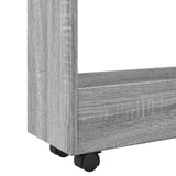 vidaXL Narrow Storage Trolley 3 Tier Grey Sonoma Engineered Wood