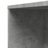 vidaXL Narrow Bathroom Cupboard with Wheels Concrete Grey Engineered Wood