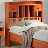 vidaXL Headboard with Storage Wax Brown 100 cm Solid Wood Pine