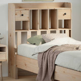 vidaXL Headboard with Storage 75 cm Solid Wood Pine