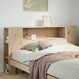 vidaXL Headboard with Storage 160 cm Solid Wood Pine