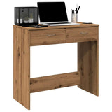 vidaXL Desk Artisian Oak 80x40x75 cm Engineered Wood