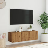 vidaXL Wall Mounted TV Cabinet Artisan Oak 100x30x30 cm Engineered Wood