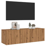 vidaXL Wall Mounted TV Cabinet Artisan Oak 100x30x30 cm Engineered Wood