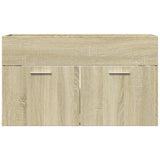 vidaXL Sink Cabinet Sonoma Oak 80x38.5x46 cm Engineered Wood