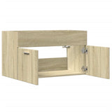 vidaXL Sink Cabinet Sonoma Oak 80x38.5x46 cm Engineered Wood