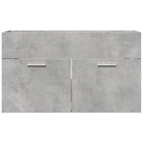 vidaXL Sink Cabinet Concrete Grey 80x38.5x46 cm Engineered Wood