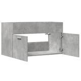 vidaXL Sink Cabinet Concrete Grey 80x38.5x46 cm Engineered Wood