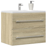 vidaXL Sink Cabinet Sonoma Oak 60x38.5x48 cm Engineered Wood