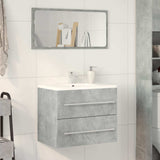 vidaXL Sink Cabinet Concrete Grey 60x38.5x48 cm Engineered Wood