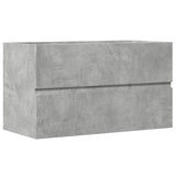 vidaXL Bathroom Hanging Cabinet Concrete Grey 80x38.5x45 cm Engineered Wood