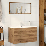 vidaXL Bathroom Hanging Cabinet Artisian Oak 80x38.5x45 cm Engineered Wood