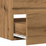 vidaXL Bathroom Hanging Cabinet Artisian Oak 80x38.5x45 cm Engineered Wood