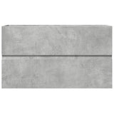 vidaXL Sink Cabinet Concrete Grey 90x38.5x45 cm Engineered Wood