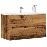 vidaXL Sink Cabinet Old Wood 90x38.5x45 cm Engineered Wood