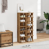 vidaXL Shoe Cabinets 2 pcs Artisan Oak 28x27x102 cm Engineered Wood