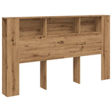 vidaXL Headboard Cabinet Artisian Oak 180x18.5x102.5 cm Engineered Wood