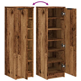 vidaXL Shoe Cabinet Old Wood 29.5x35x100.5 cm Engineered Wood