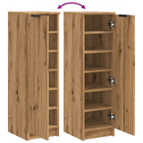 vidaXL Shoe Cabinet Artisan Oak 29.5x35x100.5 cm Engineered Wood