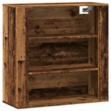 vidaXL Wall Cabinet Old Wood 80x33x80 cm Engineered Wood