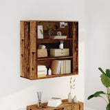 vidaXL Wall Cabinet Old Wood 80x33x80 cm Engineered Wood