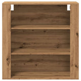 vidaXL Wall Cabinet Artisian Oak 80x33x80 cm Engineered Wood