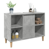 vidaXL Bathroom Cabinet Concrete Grey 80x33x60 cm Engineered Wood