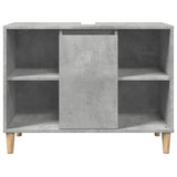 vidaXL Bathroom Cabinet Concrete Grey 80x33x60 cm Engineered Wood